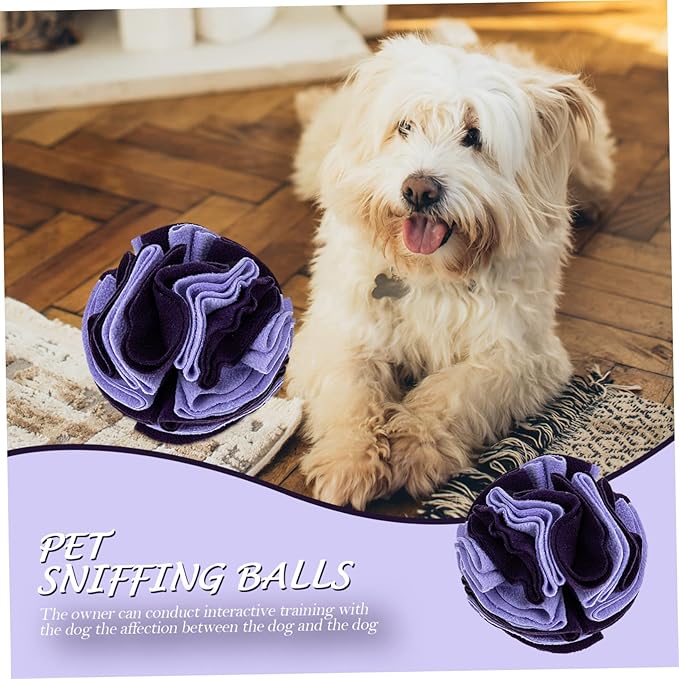 Pet Dog Sniff Training Toy Soft Snuffle Ball Dog Interactive Toy Slow Feeder