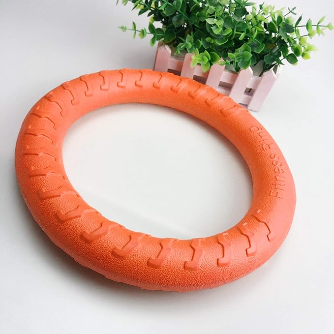 PetSpy Dog Ring Toy – Ring Puller for Outdoor Play, Floating Training & Fetch Toy for Throwing, Catching & Chewers – Durable EVA Flying Disc for Small, Medium & Large Dogs