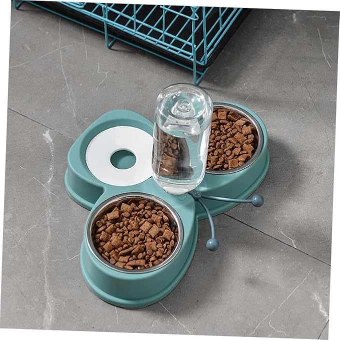 Happyyami Pet Waterer Feeder Automatic Dog Feeder Kitten Puppy Water Dispenser Safe Easy Cleaning