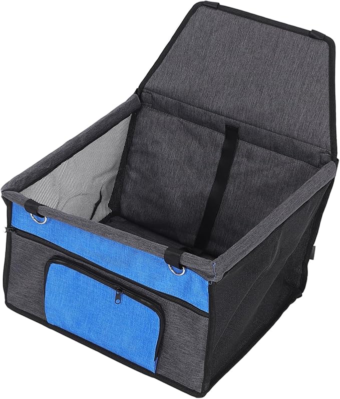 Kisangel Portable Pet Car Seat with Material and Non- Backing Suitable for Dogs and Cats Breathable Design with Easy Installation for Travel and Daily Use