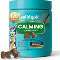 Solid Gold Calming Chews for Dogs - Dog Calming Chews w/Melatonin for Separation, Stress & Hyperactivity Relief - Supports Relaxation for Travel, Fireworks & Storms - All Ages & Sizes - Bacon 120ct