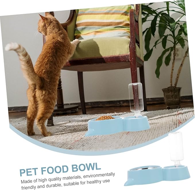 SUPVOX 1pc Pet Drinking Bowl Detachable Design Stainless Steel Pet Feeder for Cats and Dogs Easy to Lightweight and Portable Tip Water Container