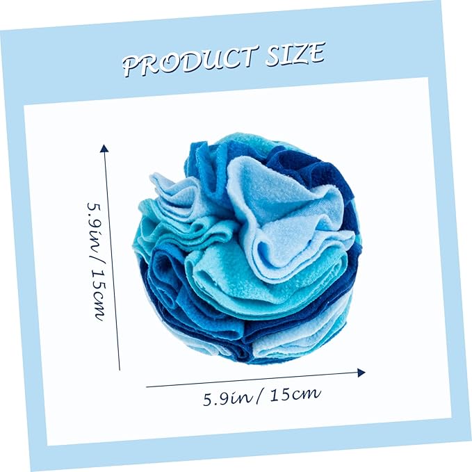 VICASKY Upgraded Sniffing Ball for Dogs Interactive PET Feeding Toy Slow Eating Ball Food Leakage Feature for Training and Playtime