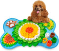 Snuffle Mat for Dogs, Pet Snuffle Mat for Small and Medium Dogs, Interactive Sniff Mat Feeding Mat for Puppies, Slow Feeder Dog Treat Mat for Training and Stress Relief (Bone Shape) (Blue, One Size)