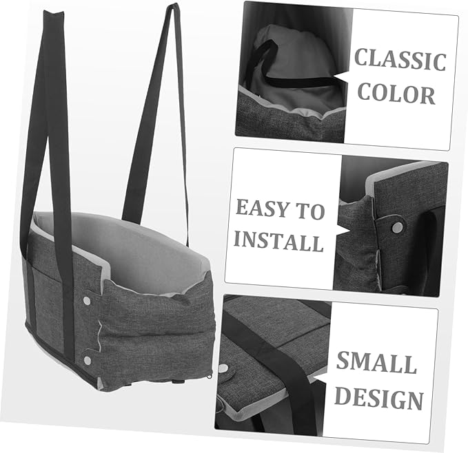 Washable Dog Cat Seat for Car Non- Comfortable Console Cushion for Pets Fit for Seasons Easy to Clean and Install