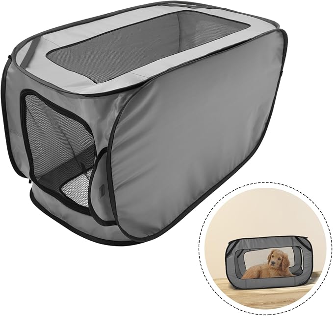 POPETPOP Portable Foldable Dog Car Bed Non Slip Thickened Pet Travel Kennel Crate for Large Dogs and Cats Car Seat Nest Easy to Install Suitable for Indoor and Outdoor Use