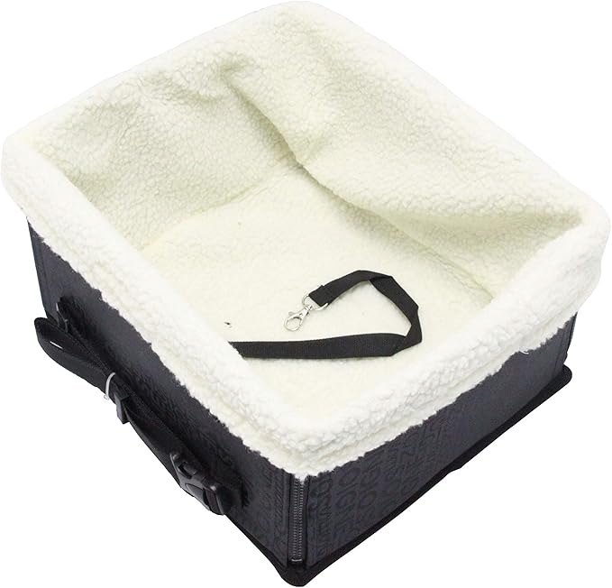 FixtureDisplays® Pet Dog Cat Seat Booster Car Carrier Bag Pet Travel Messenger Tote Soft Kennel 12235-BLACK