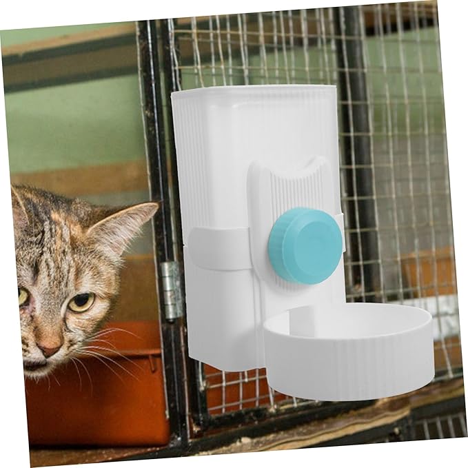 BESPORTBLE Automatic Pet Water Feeder for Dogs and Cats Easy Install Water Dispenser Leak Design for Pet Cages Gradient Blue