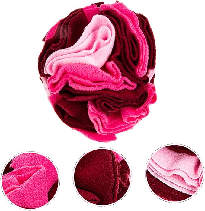 SUPVOX Pet Dog Sniff Toy Chewing Ball for Puppies Slow Feeder Interactive Plaything Helps Reduce Destructive Behavior Enhances Sniff Training Compact for Easy Storage