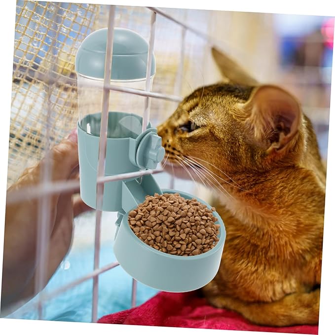 VANZACK Hanging Cat Feeder Automatic Pet Food Bowl Detachable Design for Easy Cleaning Unique Non-Overturn Feature for Dogs and Cats Healthy Material