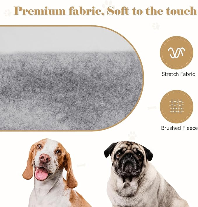 Dog Sweaters for Medium Dogs,Dog Hoodie Sweater Solid Soft Brushed Fleece Pet Clothes Pet Hoodie Sweatshirt with Pocket(Grey-M)