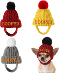 Custom Dog Beanie with Embroidered Name, Personalized Dog Santa Hat for Dog & Cat, Pet Winter Hat for Small Medium Large Dogs Cats