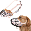 Dog Muzzle, Basket Air Muzzles for Large Sized Dogs Anti Chewing, Breathable Adjustable Muzzle for Labrador/Golden Retriever German Shepherd, etc, Suit for Grooming Vet Visits Allows Panting Drinking