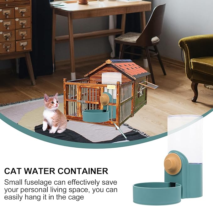 1Pc Automatic Cat Dog Water Dispenser Pet Water Container with Capacity for Cats Dogs Easy to Install and
