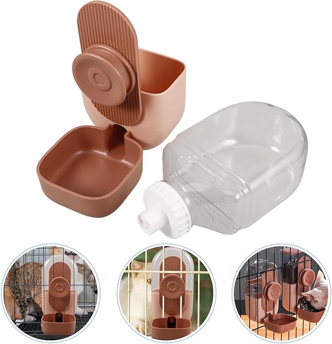 BESPORTBLE Dog Water Dispenser for Crate Automatic Cat Feeder Hanging Pet Water Fountain Easy Install Clean
