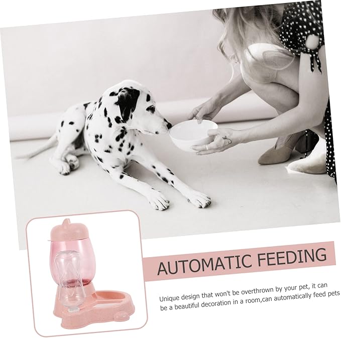 Kisangel 1pc Automatic Cat Water Dispenser Durable Pet Bowl Creative Dog and Cat Food and Water Bowl -Spill Design Lightweight and Portable for Pet Owners