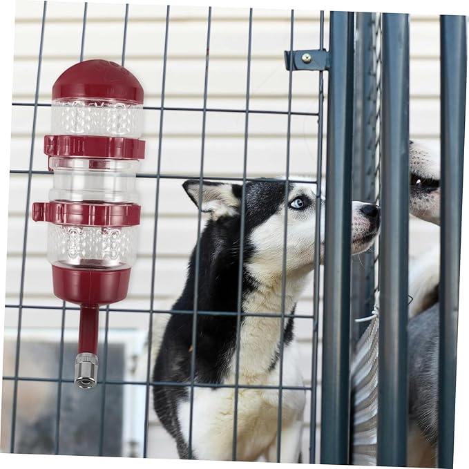 VICASKY 4pcs Hanging Pet Water Dispenser for Dogs and Cats No Leak Automatic Feeder Bottle for Cage Use Easy to Install and for All Pets Capacity