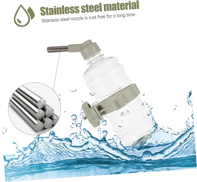 Milisten 2pcs Automatic Pet Water Dispenser Capacity Wall-Mounted Cats and Animals Easy Installation Leak Water Feeder