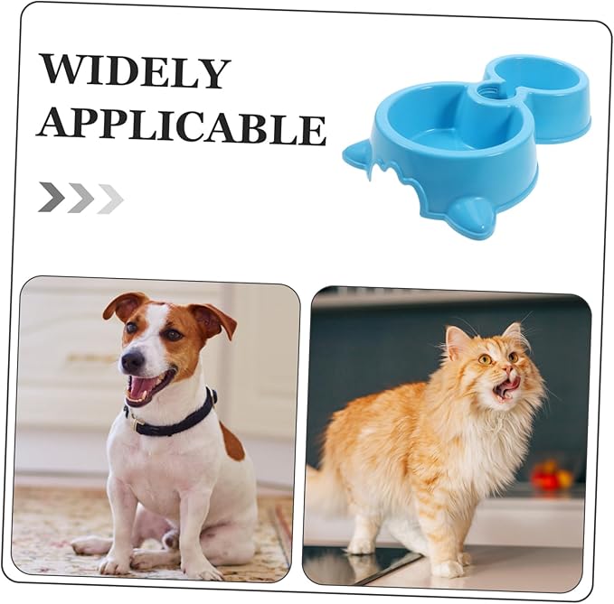 Automatic Water Bottle Dog Bowl Double Bowls Pet Feeder Slow Feeder for Dogs