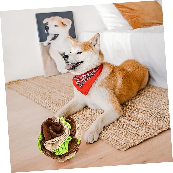 Upgraded PET Sniff Ball for Dogs Interactive Sniffing Training Toy Food Leakage Feeding Ball Engaging Puzzle Toy for Interactive Play Suitable for Breeds