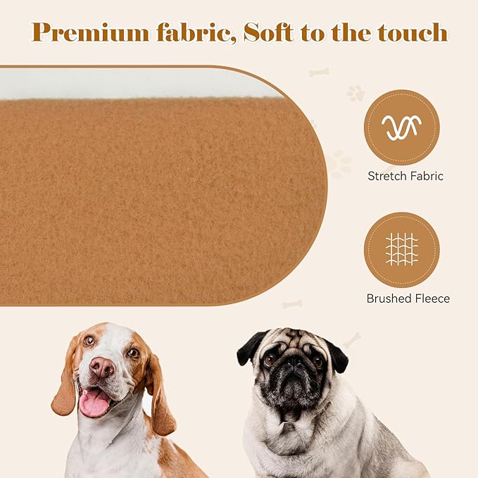 Dog Sweaters for Small Dogs Dog Hoodie Solid Soft Brushed Fleece Pet Clothes Pet Hoodie Sweatshirt with Pocket(Coffee-S)