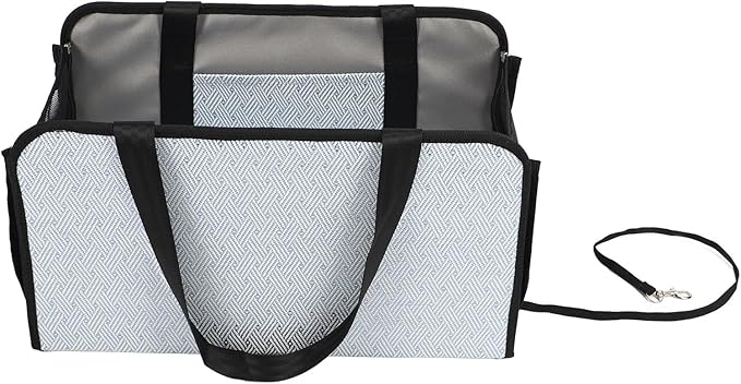 Center Console Dog Car Seat for Small Dogs, 9.4x8.5inch Small Dog Car Booster Seat, Washable Foldable Puppy Car Seat, Pet Car Seat Travel Bags for Dogs Cats, Dog Kennel