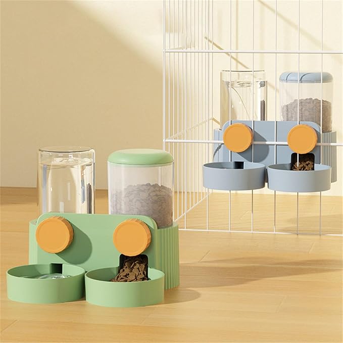 Water Feeder Automatic and Dispenser Feeding Watering Pet Cage Mount Pet Dog Puppy Automatic Water Dispenser Food Dish Bowl Feeder