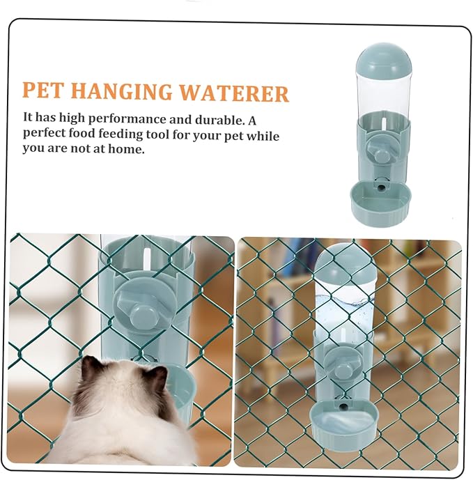Milisten Pet Automatic Water Dispenser Hanging Waterer for Dogs and Cats Capacity Easy Install Water Feeding Tool for Crates and Cages Made of Durable Material