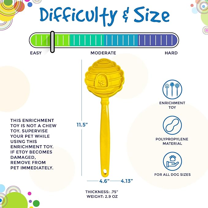 SodaPup Lick Sticks eToy – Durable Interactive Enrichment Toy Made in USA from Non-Toxic, Pet-Safe, Food Safe Material for Bonding, Training, Calming, Mental Stimulation, Oral Health & More