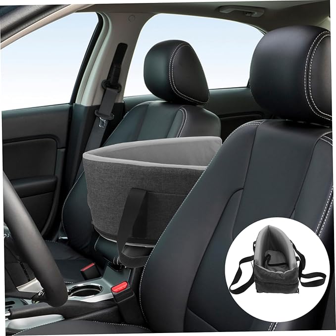Washable Console Dog Cat Seat for Car Travel Cushion Design Easy to Install Comfortable for Pets and Tear-Resistant Car Seat Cover