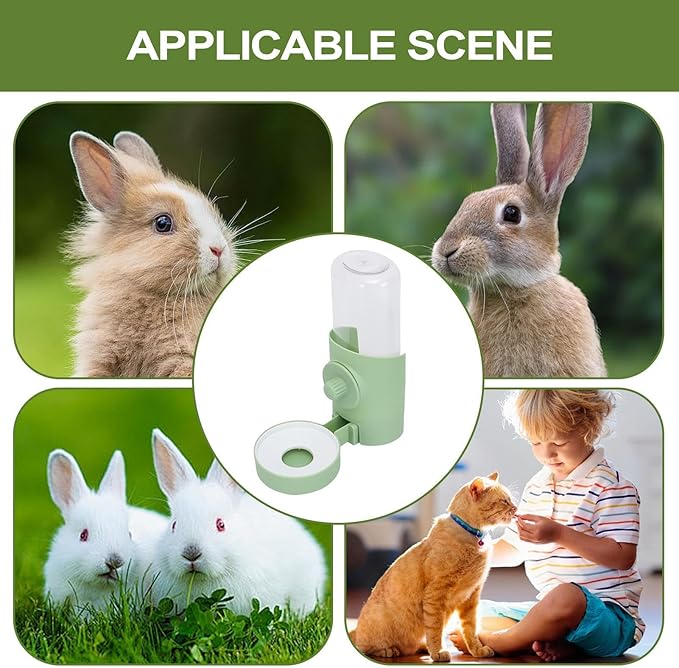 Water Bowl for Cats and Dogs - Automatic Pet Watering Dispenser | Automatic Dog Drinker | Pet Automatic Water Feeder | Detachable Design Drinking Tool for Rabbits, Cats, Puppies, Small Animals