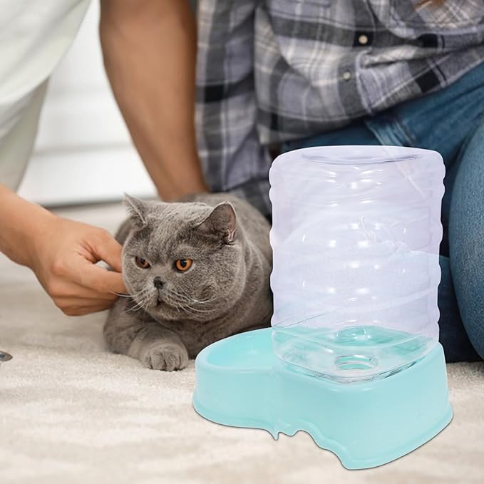 Pet Water Fountain Dispenser for Dogs and Cats Feeder Automatic Drinking Station for Home Use Easy to and Install
