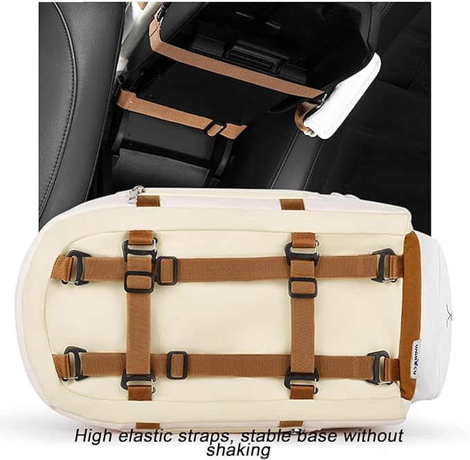 Dog Booster Car Seat, Small Dog Car Seat with Safety Rope and Snap Buckle, Adjustable Pillow Strap and 15 Pounds Load-Bearing Capacity, Removable Seat Cushions and Easy to Install, for Pet Travel
