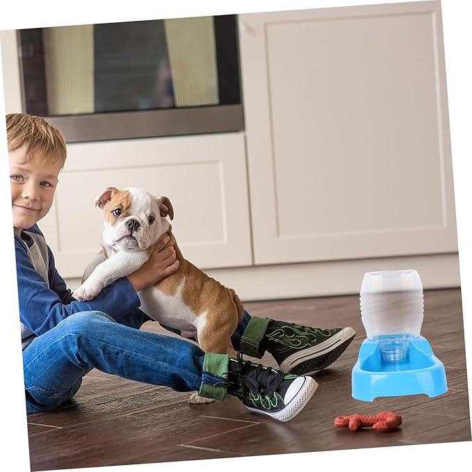 Pet Water Feeder Bowl Innovative Automatic Drinking Tool for Dogs and Puppies Eco-Friendly Design Blue Color Easy to Clean for Home and Pet Shops