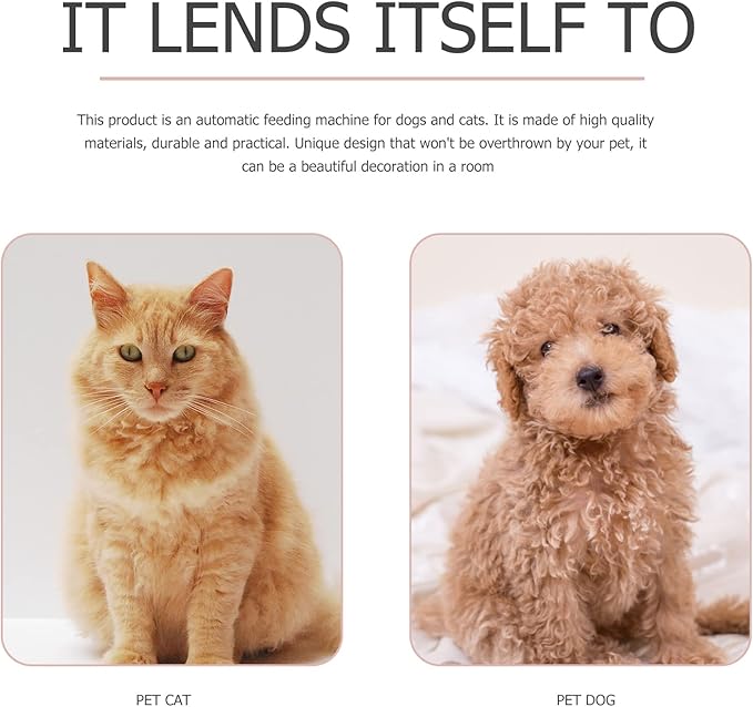 1pc Automatic Dog Water Dispenser and Food Feeder Bowl Pet Water Bowl for Dogs and Cats -Spill Design Easy to High-Density Material for Feeding and Hydration