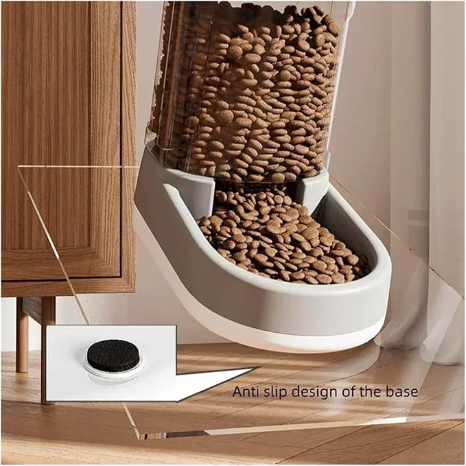 Bowl Dog Large Capacity Water Dispenser Continuous Supply Automatic Food Feeder(Water Fountain 1 PC)