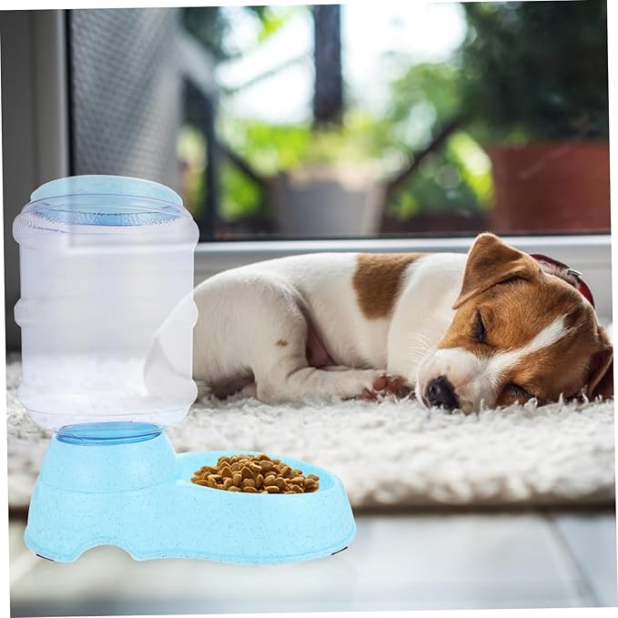 Didiseaon Pet Feeder Automatic Food Storage Bowl for Cats and Dogs Stylish Design for Home Use Effortless Feeding for Busy Pet Owners