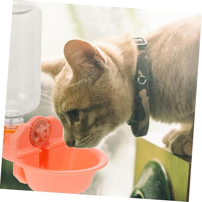 Happyyami 1pc Automatic Pet Water Dispenser Hanging Drinkers for Cats and Dogs Feeder for Home and Travel Use