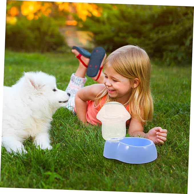1set Pet Water Bowl Feeder Auto Pet Drink Dispenser Portable Dog Supplies Easy Wash Quality Plastic