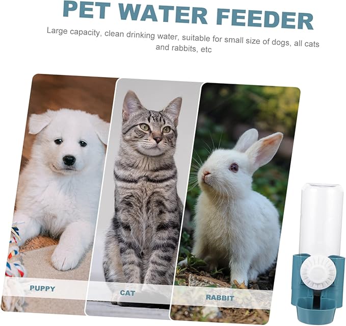 BESPORTBLE 3pcs Automatic Pet Water Feeder Hanging Continuous Supply for Cats Dogs Compact Portable Water Dispenser Easy to Install