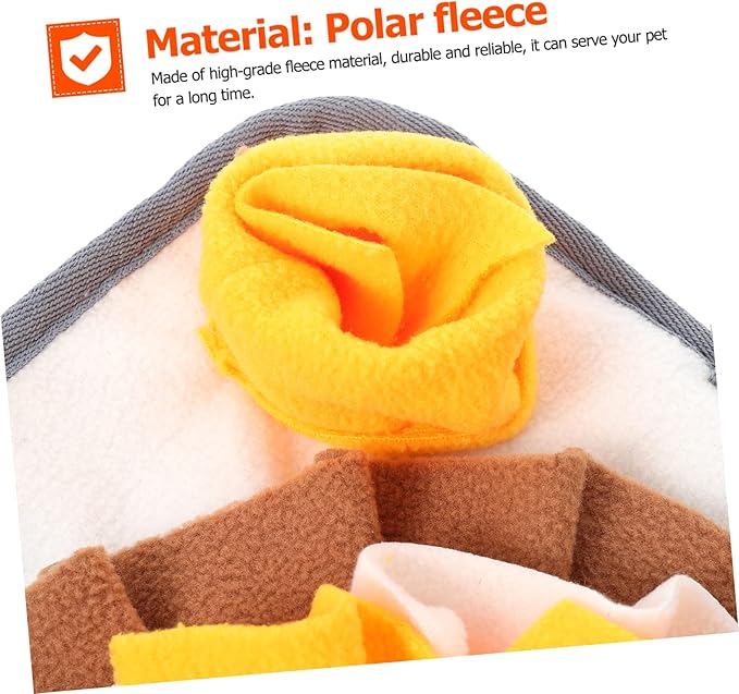 Happyyami Little Pet Snuffle Mat for Small Animals Non- Design Fun Feeding Toy for Relief and Foraging Instincts for Hamsters and Guinea Pigs