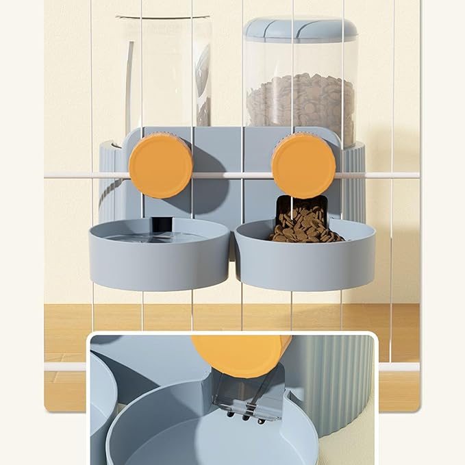Water Feeder Automatic and Dispenser Feeding Watering Pet Cage Mount Pet Dog Puppy Automatic Water Dispenser Food Dish Bowl Feeder