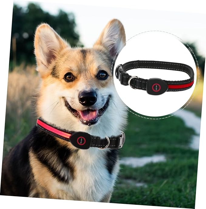 LED PET Collar Three Flash Modes 50CM USB Charging Collar for Golden Retriever Bichon Frise Night Safety Light