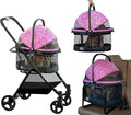 Pet Gear, A Vermont Family Owned Company Since 1936, 3-in-1 Travel System, View 360 Stroller Converts to Carrier and Booster Seat with Easy Click N Go Technology, for Small Dogs & Cats, 4 Colors