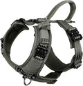 ICEFANG Dog Strap Harness with All-Metal Hardware,for Small Sized Dog,K9 Vest,Y-Shape Soft Padding,Adjustable Pet Harness,No-Pull Front Leash Clip (Small (Pack of 1), Green)