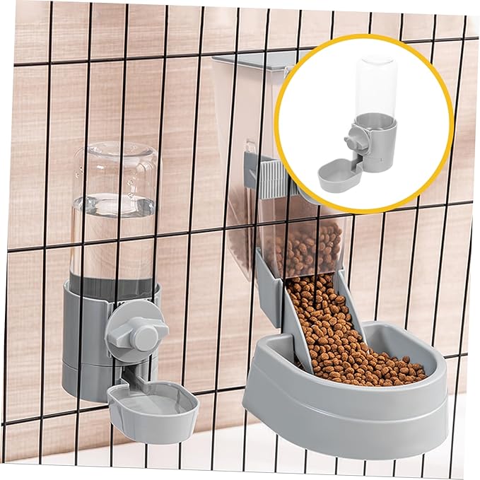 Hanging Water Feeder for Cats Dogs Automatic Pet Drinking Bowl with Bottle Design Easy to Clean Suitable for Rabbits and Animals for Busy Pet Owners