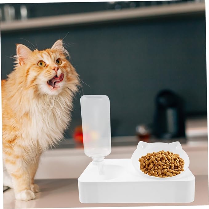 balacoo 1set Automatic Cat Water Dispenser Capacity Tilted Pet Water Feeder for Dogs and Prevents Spills and Keeps Clean Random Style