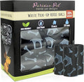 Parisian Pet Ecofriendly Dog Poop Bags Rolls - 320 Count Unscented Poop Bags for Dogs - Leakproof, Extra Thick, 16 Dog Waste Bags Refill Rolls - Printed Dog House Black Doggie Poop Bags