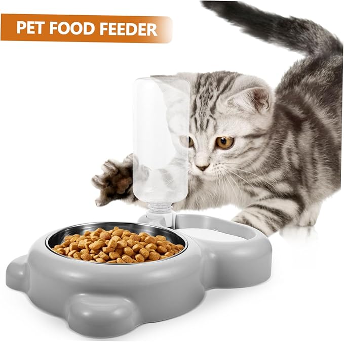 Milisten Multi-Function Pet Feeder Automatic Water Dispenser Bowl for Slow Eating Easy Design for Home and Pet Shops