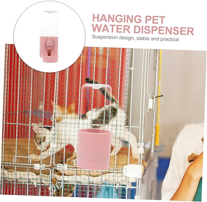 Hanging PET Water Dispenser Automatic Cat and Dog Drinking Fountain 1.5L PET Water Kettle Leak-Proof Design Suitable for Indoor and Outdoor Use